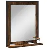Image de vidaXL Miroir de salle de bain et étagère chêne fumé bois d’ingénierie