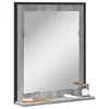 Image de vidaXL Miroir de salle de bain et étagère sonoma gris bois ingénierie