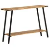 Image de vidaXL Table console 110x30x75 cm bois de manguier massif, bout de canapé, table de couloir, support de couloir, table de couloir
