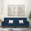 Image de vidaXL Canapé-lit à 2 places Bleu Velours