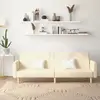 Image de vidaXL Canapé-lit à 2 places crème tissu