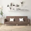 Image de vidaXL Canapé-lit à 2 places taupe tissu