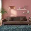 Image de vidaXL Canapé-lit à 2 places avec deux oreillers taupe tissu