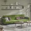 Image de vidaXL Canapé-lit à 2 places vert clair velours