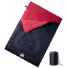 Image de vidaXL Sac de couchage double et oreillers adultes camping 3-4 saisons