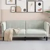 Image de vidaXL Canapé à 2 places gris clair velours