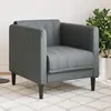 Image de vidaXL Fauteuil gris foncé tissu