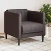 Image de vidaXL Fauteuil marron foncé tissu