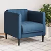 Image de vidaXL Fauteuil bleu tissu