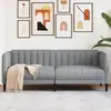 Image de vidaXL Canapé à 2 places gris clair tissu