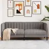 Image de vidaXL Canapé à 2 places taupe tissu
