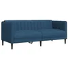 Image de vidaXL Canapé à 2 places bleu tissu