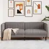 Image de vidaXL Canapé à 3 places taupe tissu