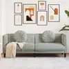 Image de vidaXL Canapé avec coussins 3 places gris clair velours