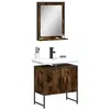Image de vidaXL Ensemble d'armoires de salle de bain 2 pcs chêne fumé