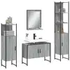 Image de vidaXL Ensemble d'armoires de salle de bain 4 pcs sonoma gris