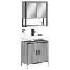 Image de vidaXL Ensemble de meubles de salle de bain 2 pcs Sonoma gris