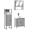 Image de vidaXL Ensemble de meubles de salle de bain 3 pcs Sonoma gris