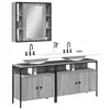 Image de vidaXL Ensemble d'armoires de salle de bain 3 pcs sonoma gris