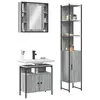 Image de vidaXL Ensemble d'armoires de salle de bain 3 pcs sonoma gris