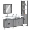Image de vidaXL Ensemble d'armoires de salle de bain 4 pcs sonoma gris