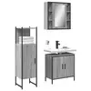 Image de vidaXL Ensemble d'armoires de salle de bain 3 pcs sonoma gris
