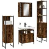 Image de vidaXL Ensemble d'armoires de salle de bain 4 pcs chêne fumé
