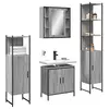 Image de vidaXL Ensemble d'armoires de salle de bain 4 pcs sonoma gris