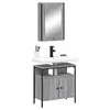 Image de vidaXL Ensemble de meubles de salle de bain 2 pcs Sonoma gris