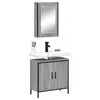 Image de vidaXL Ensemble de meubles de salle de bain 2 pcs Sonoma gris