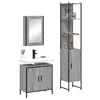 Image de vidaXL Ensemble de meubles de salle de bain 3 pcs Sonoma gris