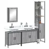 Image de vidaXL Ensemble de meubles de salle de bain 4 pcs Sonoma gris