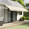 Image de vidaXL Tissu de remplacement pour auvent rayures multicolores 4,5x3,5m