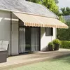 Image de vidaXL Tissu de remplacement pour auvent rayures multicolores 4,5x3,5m
