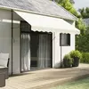 Image de vidaXL Tissu de remplacement de cantonnière d’auvent rayure crème 3 m
