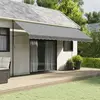 Image de vidaXL Tissu de remplacement de cantonnière d’auvent rayure anthracite