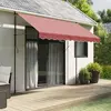 Image de vidaXL Tissu de remplacement de cantonnière d’auvent rayure bordeaux