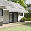 Image de vidaXL Tissu de remplacement de cantonnière d’auvent anthracite blanc