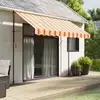 Image de vidaXL Tissu de remplacement de cantonnière d'auvent jaune orange 300 cm