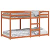 Image de vidaXL Lit superposé sans matelas cire marron 90x190 cm pin massif