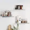 Image de vidaXL Étagères murales 3 pcs argenté acier inoxydable