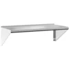 Image de vidaXL Étagère murale 100x45x31 cm argenté acier inoxydable