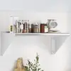 Image de vidaXL Étagère murale 75x45x31 cm argenté acier inoxydable