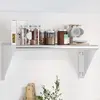Image de vidaXL Étagère murale 75x30x31 cm argenté acier inoxydable
