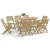 Image de vidaXL Chaises pliables de jardin lot de 6 bois massif d'acacia