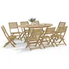 Image de vidaXL Chaises pliables de jardin lot de 8 bois massif d'acacia