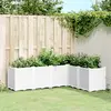 Image de vidaXL Jardinière blanc 160x120x53 cm polypropylène