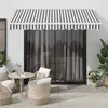 Image de vidaXL Auvent rétractable automatique avec LED anthracite et blanc