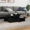 Image de vidaXL Tables basses 2 pcs Noir Bois d'ingénierie