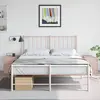 Image de vidaXL Tables de chevet 2 pcs rose 34,5x39x44 cm acier